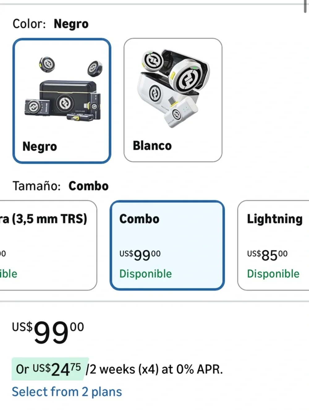 Wireless Audio Combo Pack in Black